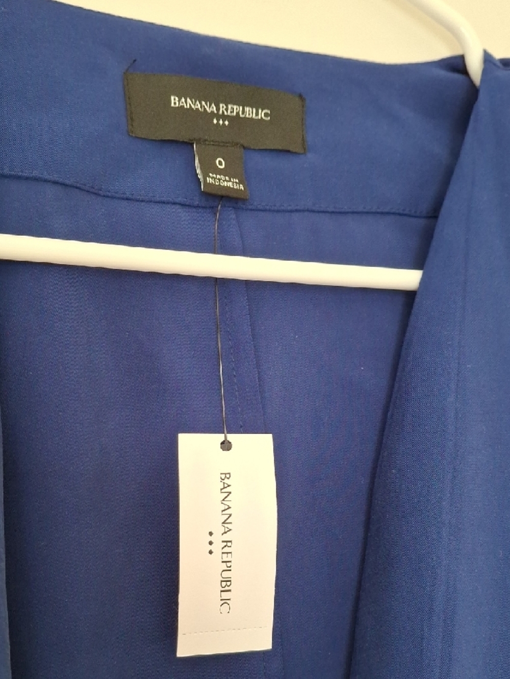 Deep Blue Buttoned Open Jacket - Picture 2 of 7